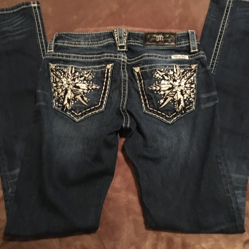 Miss me and rick and roll jeans